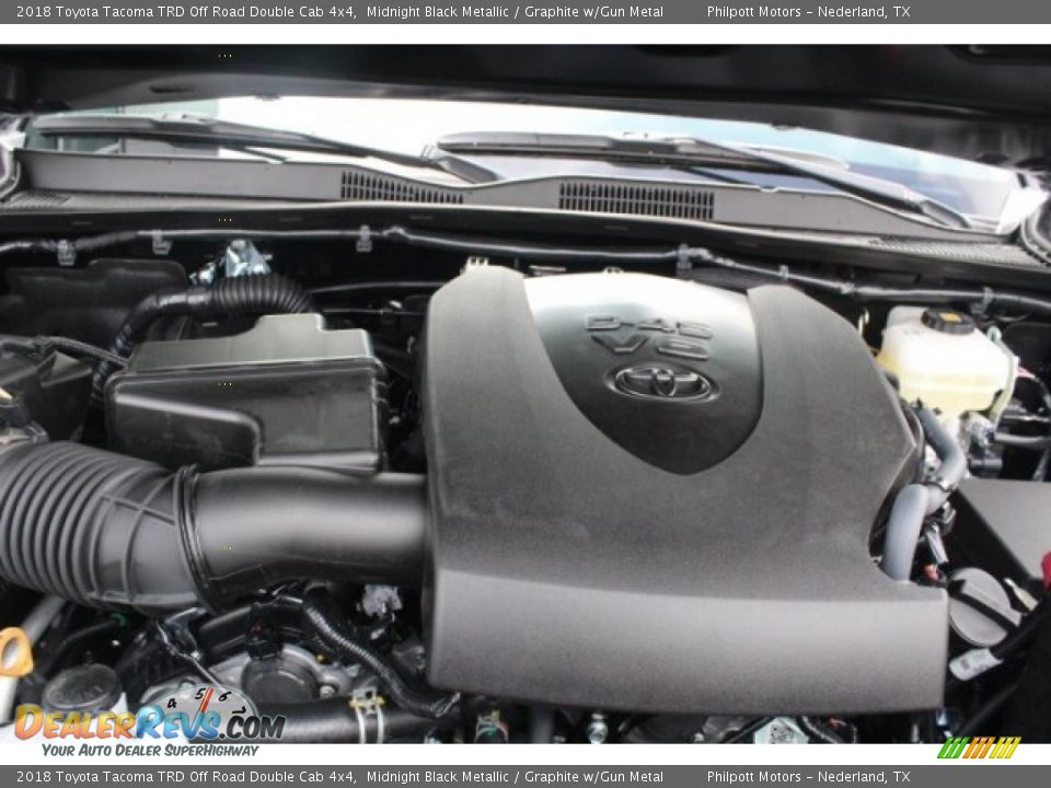 2018 Toyota Tacoma TRD Off Road Double Cab 4x4 Midnight Black Metallic / Graphite w/Gun Metal Photo #33