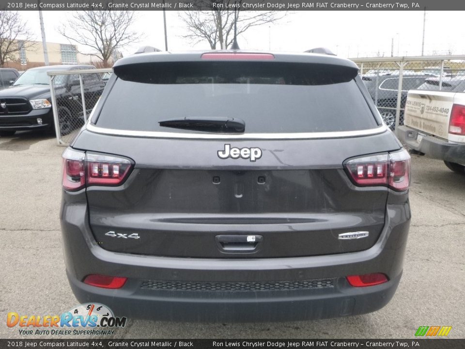 2018 Jeep Compass Latitude 4x4 Granite Crystal Metallic / Black Photo #4