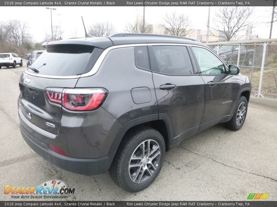 2018 Jeep Compass Latitude 4x4 Granite Crystal Metallic / Black Photo #5
