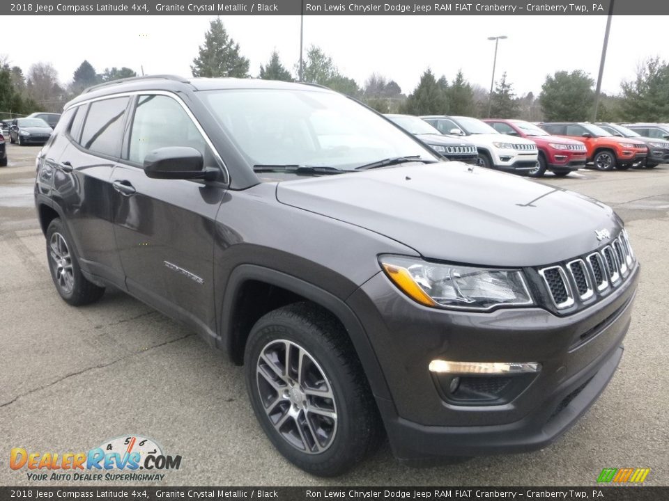 2018 Jeep Compass Latitude 4x4 Granite Crystal Metallic / Black Photo #7