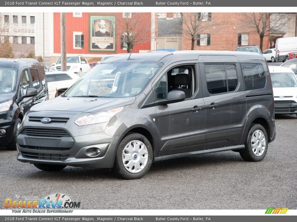 2018 Ford Transit Connect XLT Passenger Wagon Magnetic / Charcoal Black Photo #1