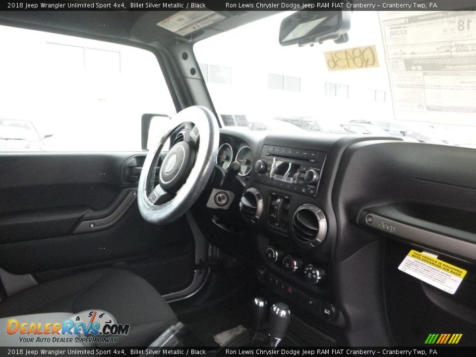 2018 Jeep Wrangler Unlimited Sport 4x4 Billet Silver Metallic / Black Photo #9