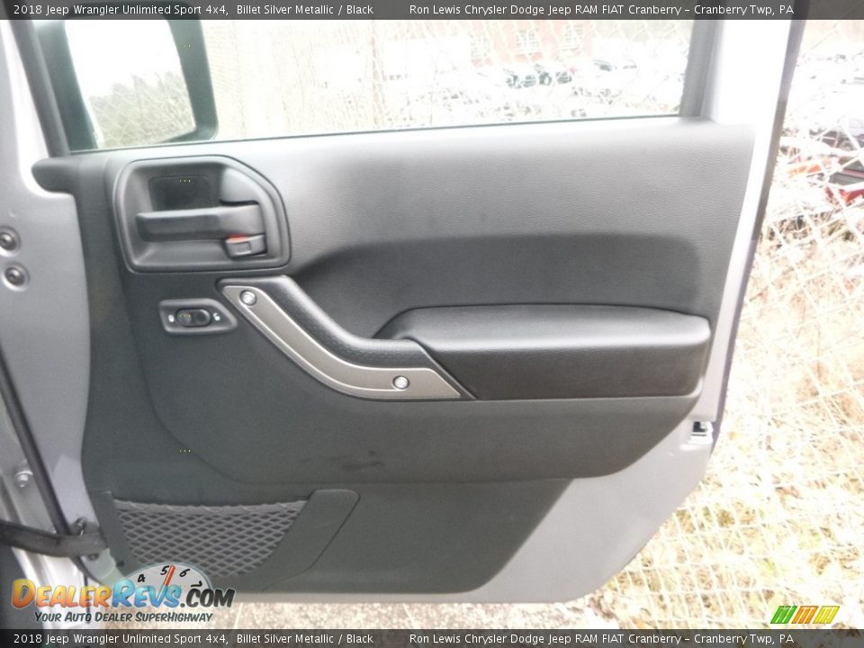 2018 Jeep Wrangler Unlimited Sport 4x4 Billet Silver Metallic / Black Photo #10