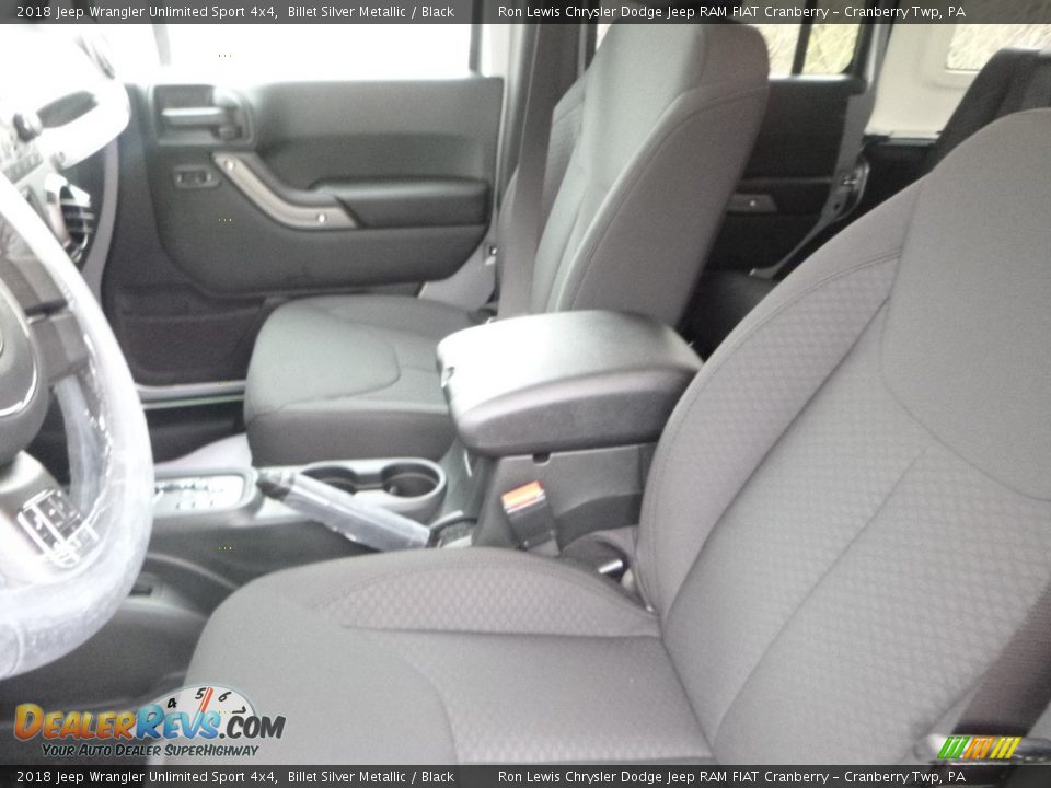2018 Jeep Wrangler Unlimited Sport 4x4 Billet Silver Metallic / Black Photo #13