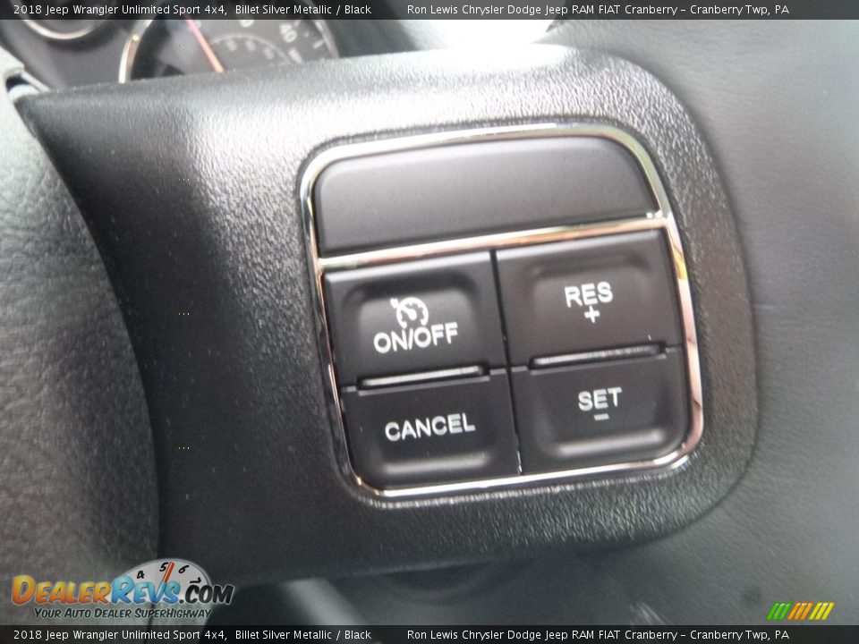 2018 Jeep Wrangler Unlimited Sport 4x4 Billet Silver Metallic / Black Photo #17