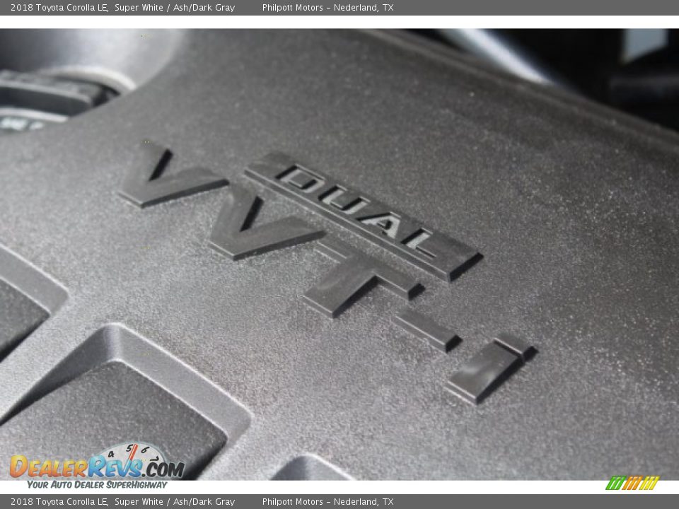 2018 Toyota Corolla LE Super White / Ash/Dark Gray Photo #33