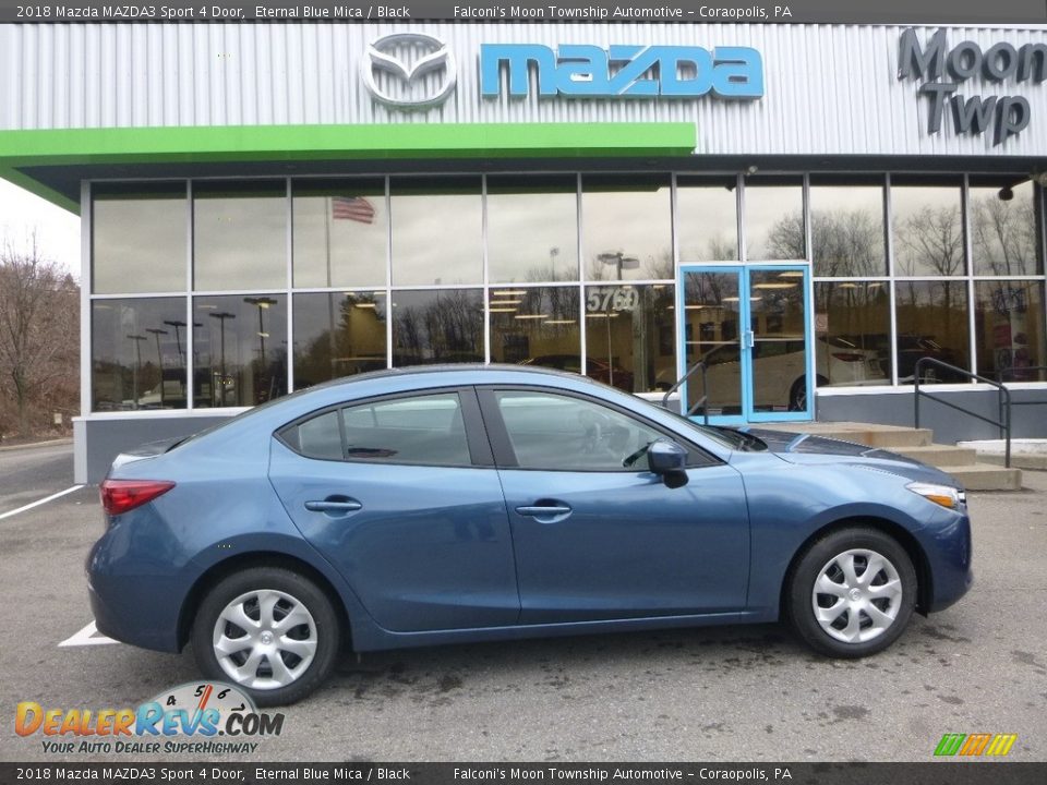 2018 Mazda MAZDA3 Sport 4 Door Eternal Blue Mica / Black Photo #1