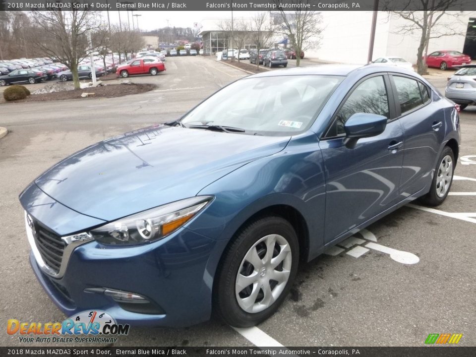 2018 Mazda MAZDA3 Sport 4 Door Eternal Blue Mica / Black Photo #5