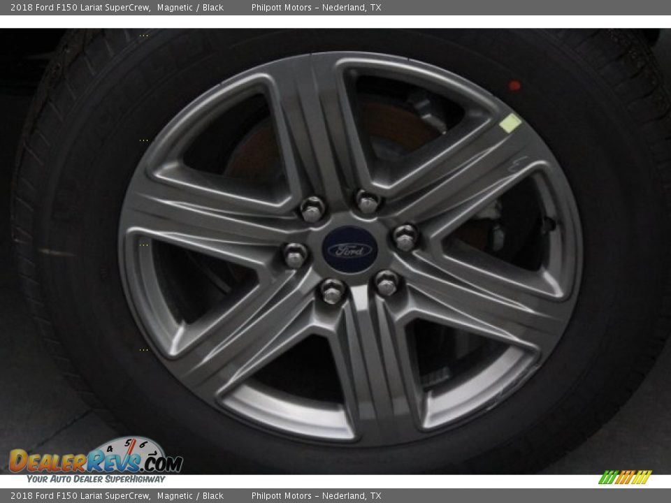 2018 Ford F150 Lariat SuperCrew Magnetic / Black Photo #6