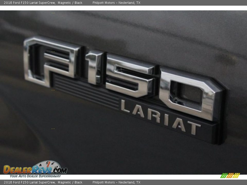 2018 Ford F150 Lariat SuperCrew Magnetic / Black Photo #7