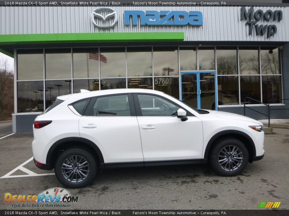2018 Mazda CX-5 Sport AWD Snowflake White Pearl Mica / Black Photo #1