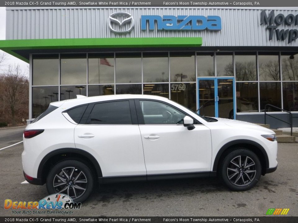2018 Mazda CX-5 Grand Touring AWD Snowflake White Pearl Mica / Parchment Photo #1