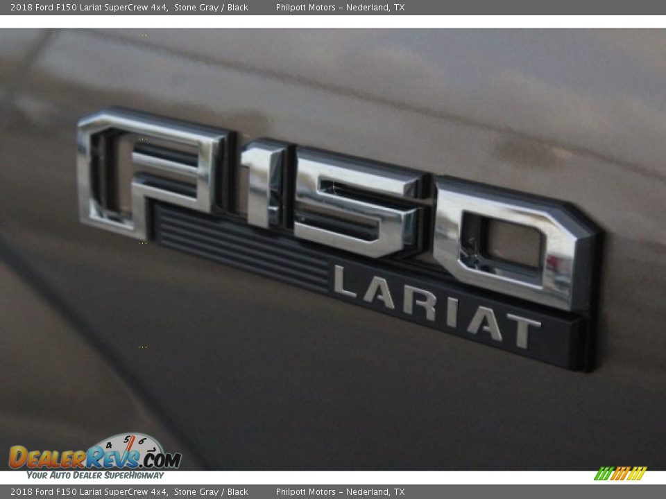 2018 Ford F150 Lariat SuperCrew 4x4 Stone Gray / Black Photo #7