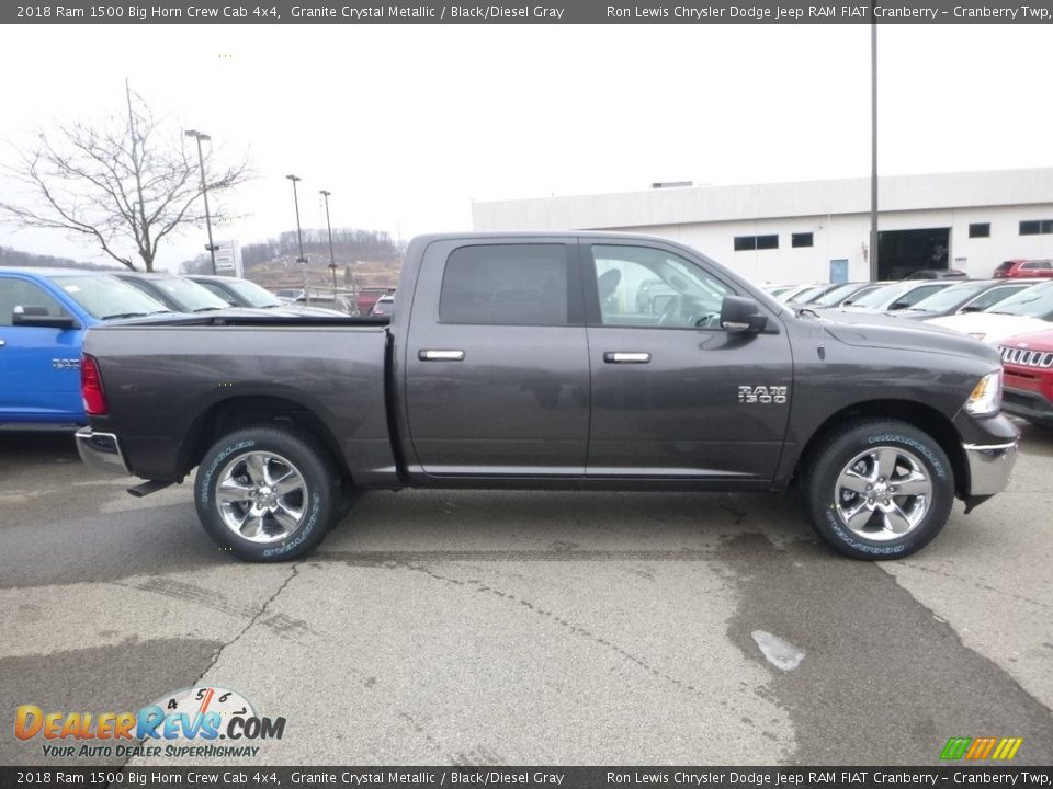 2018 Ram 1500 Big Horn Crew Cab 4x4 Granite Crystal Metallic / Black/Diesel Gray Photo #6