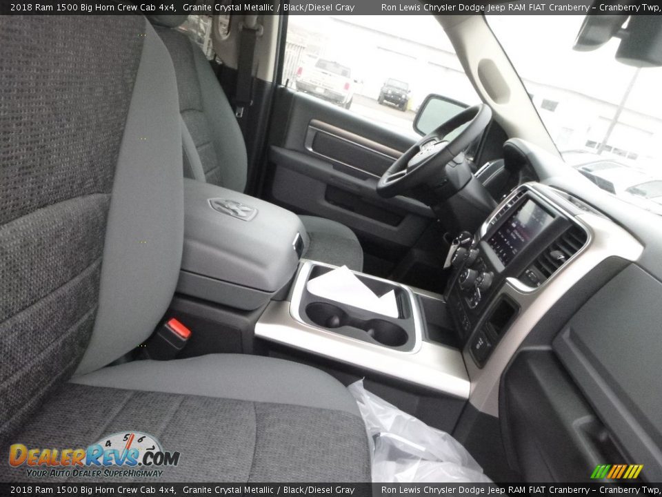 2018 Ram 1500 Big Horn Crew Cab 4x4 Granite Crystal Metallic / Black/Diesel Gray Photo #10