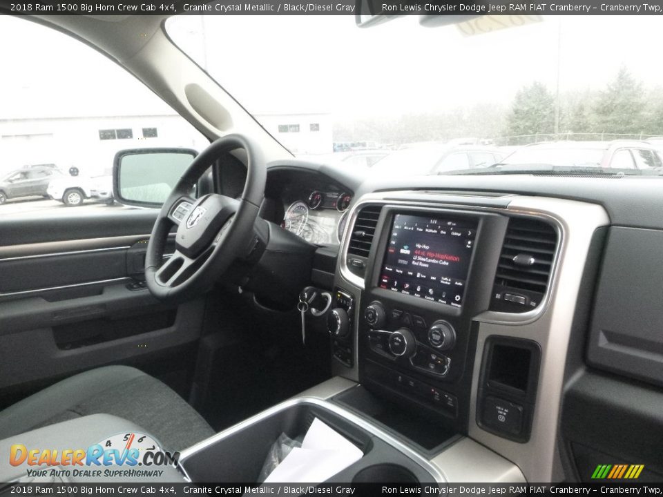 2018 Ram 1500 Big Horn Crew Cab 4x4 Granite Crystal Metallic / Black/Diesel Gray Photo #11