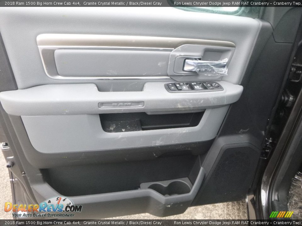 2018 Ram 1500 Big Horn Crew Cab 4x4 Granite Crystal Metallic / Black/Diesel Gray Photo #14
