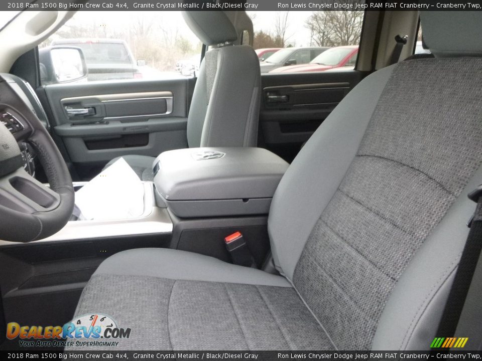 2018 Ram 1500 Big Horn Crew Cab 4x4 Granite Crystal Metallic / Black/Diesel Gray Photo #15