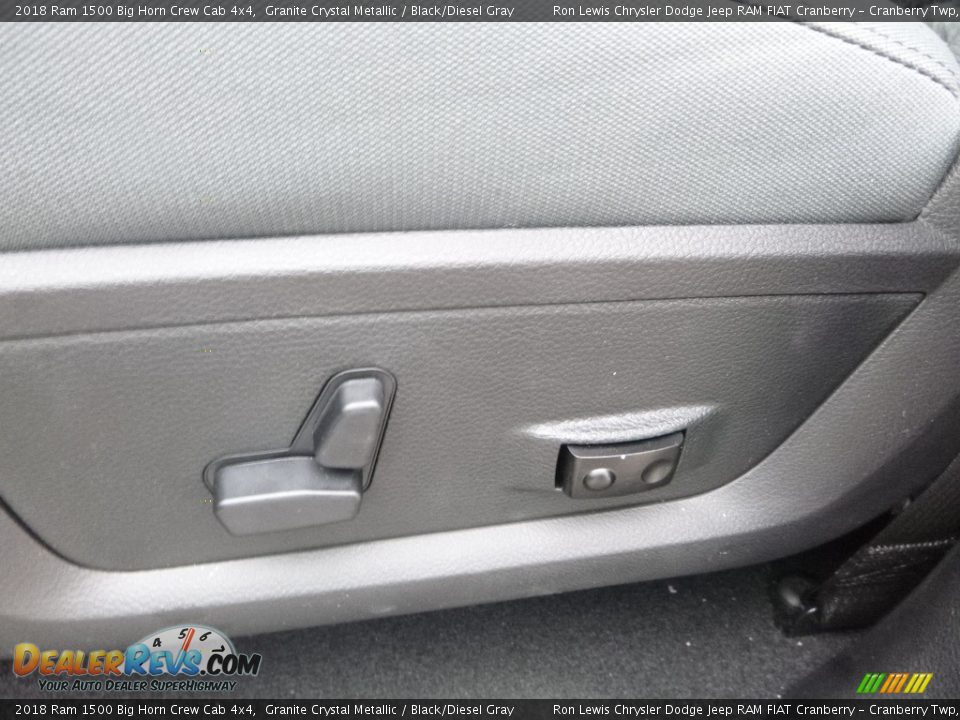 2018 Ram 1500 Big Horn Crew Cab 4x4 Granite Crystal Metallic / Black/Diesel Gray Photo #17