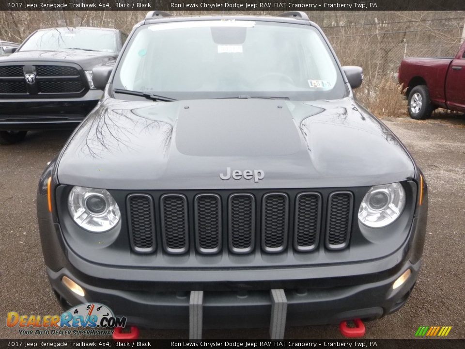 2017 Jeep Renegade Trailhawk 4x4 Black / Black Photo #8