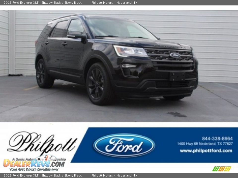 2018 Ford Explorer XLT Shadow Black / Ebony Black Photo #1