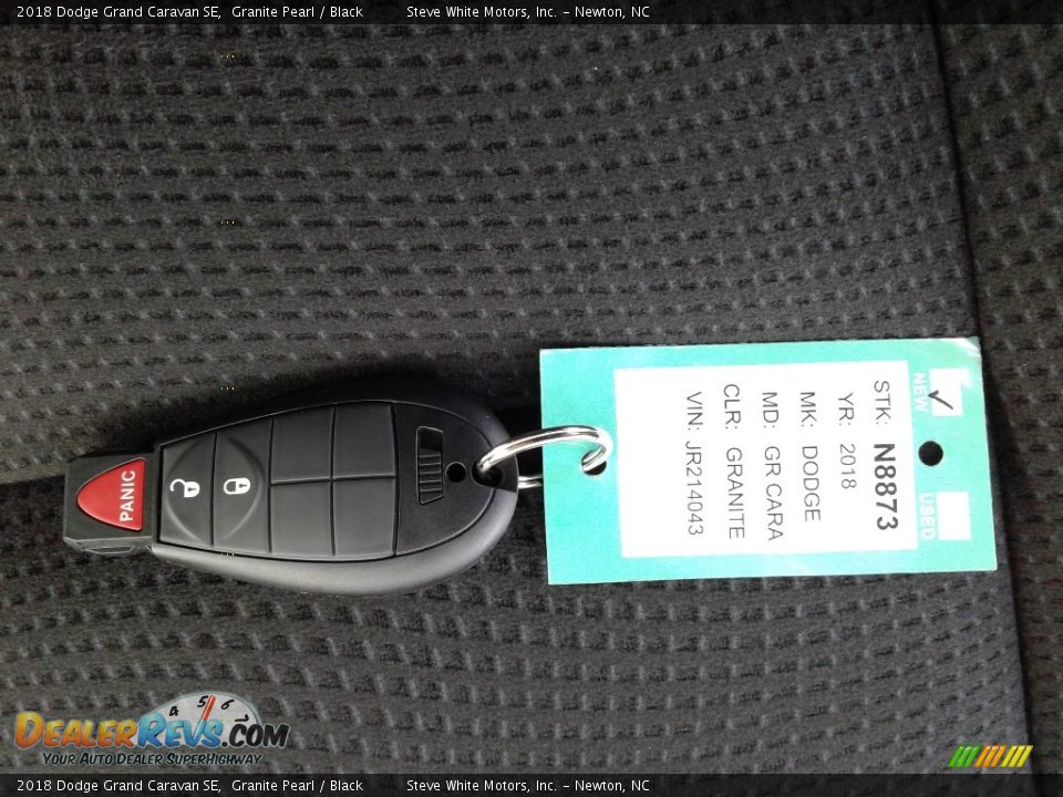 2018 Dodge Grand Caravan SE Granite Pearl / Black Photo #35