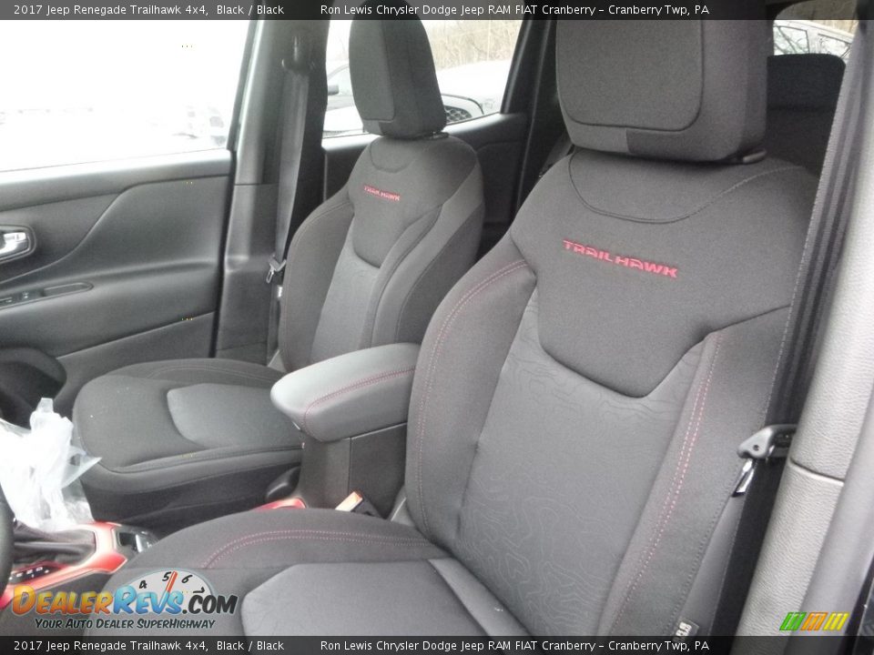 2017 Jeep Renegade Trailhawk 4x4 Black / Black Photo #16