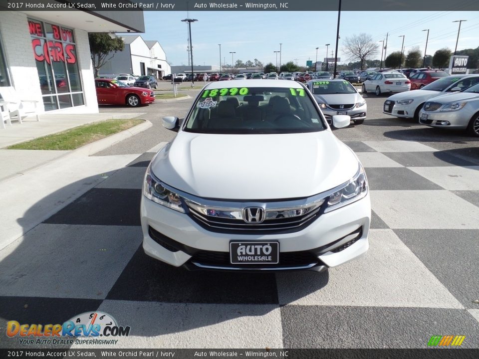 2017 Honda Accord LX Sedan White Orchid Pearl / Ivory Photo #2