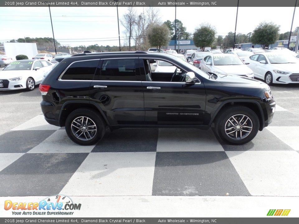 2018 Jeep Grand Cherokee Limited 4x4 Diamond Black Crystal Pearl / Black Photo #3