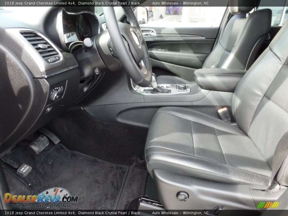 2018 Jeep Grand Cherokee Limited 4x4 Diamond Black Crystal Pearl / Black Photo #10