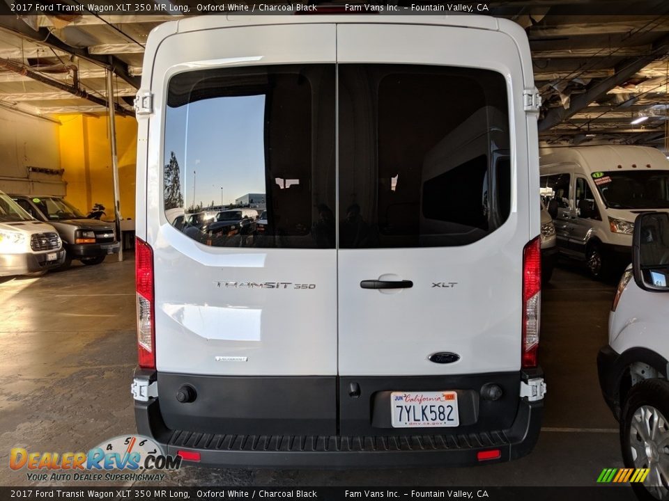 2017 Ford Transit Wagon XLT 350 MR Long Oxford White / Charcoal Black Photo #4
