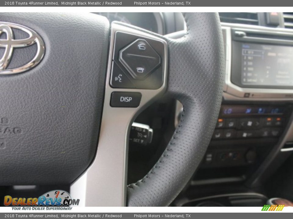 2018 Toyota 4Runner Limited Midnight Black Metallic / Redwood Photo #21