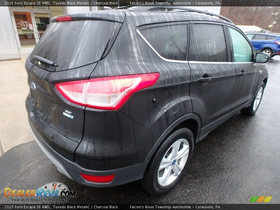 2015 Ford Escape SE 4WD Tuxedo Black Metallic / Charcoal Black Photo #2