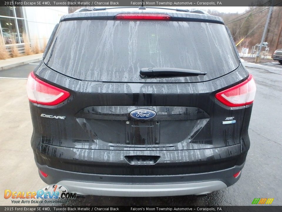 2015 Ford Escape SE 4WD Tuxedo Black Metallic / Charcoal Black Photo #3