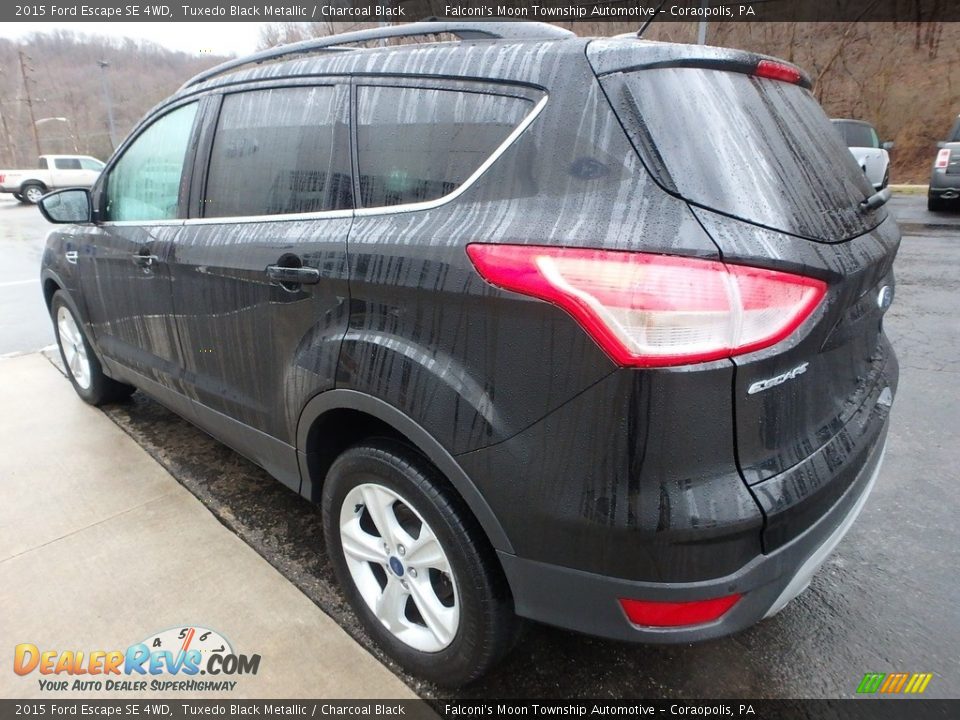 2015 Ford Escape SE 4WD Tuxedo Black Metallic / Charcoal Black Photo #5