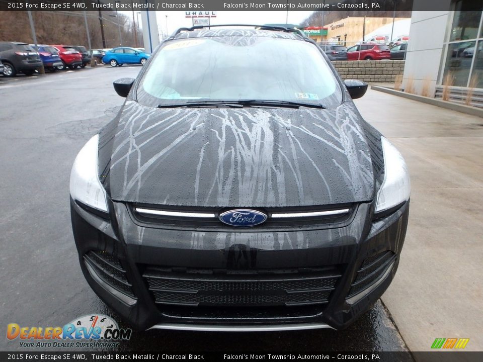 2015 Ford Escape SE 4WD Tuxedo Black Metallic / Charcoal Black Photo #8