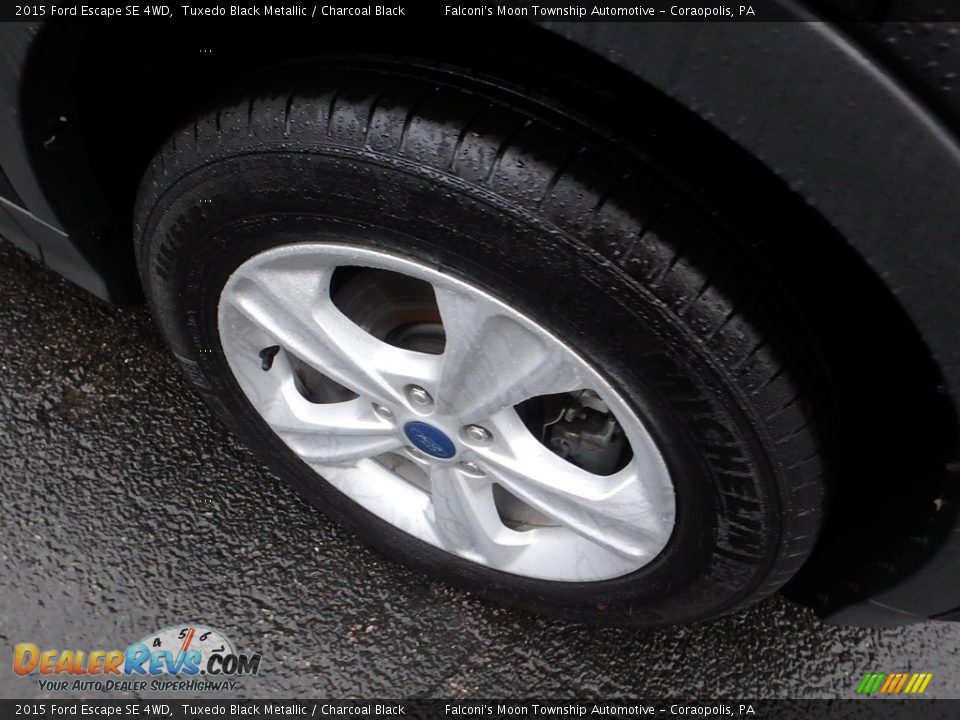 2015 Ford Escape SE 4WD Tuxedo Black Metallic / Charcoal Black Photo #10
