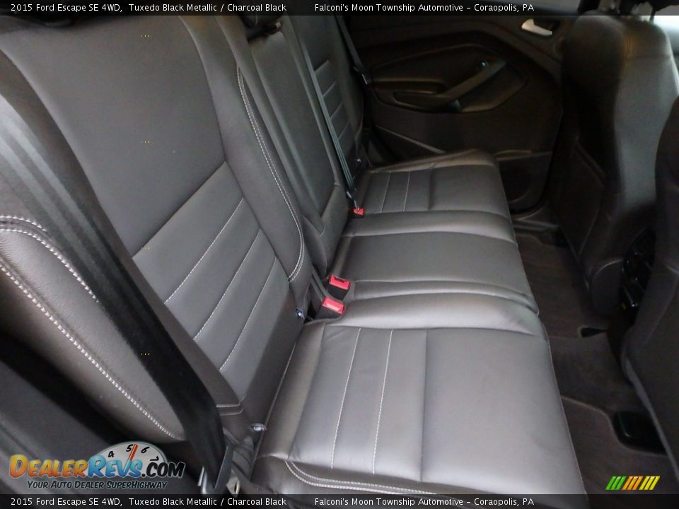 2015 Ford Escape SE 4WD Tuxedo Black Metallic / Charcoal Black Photo #14