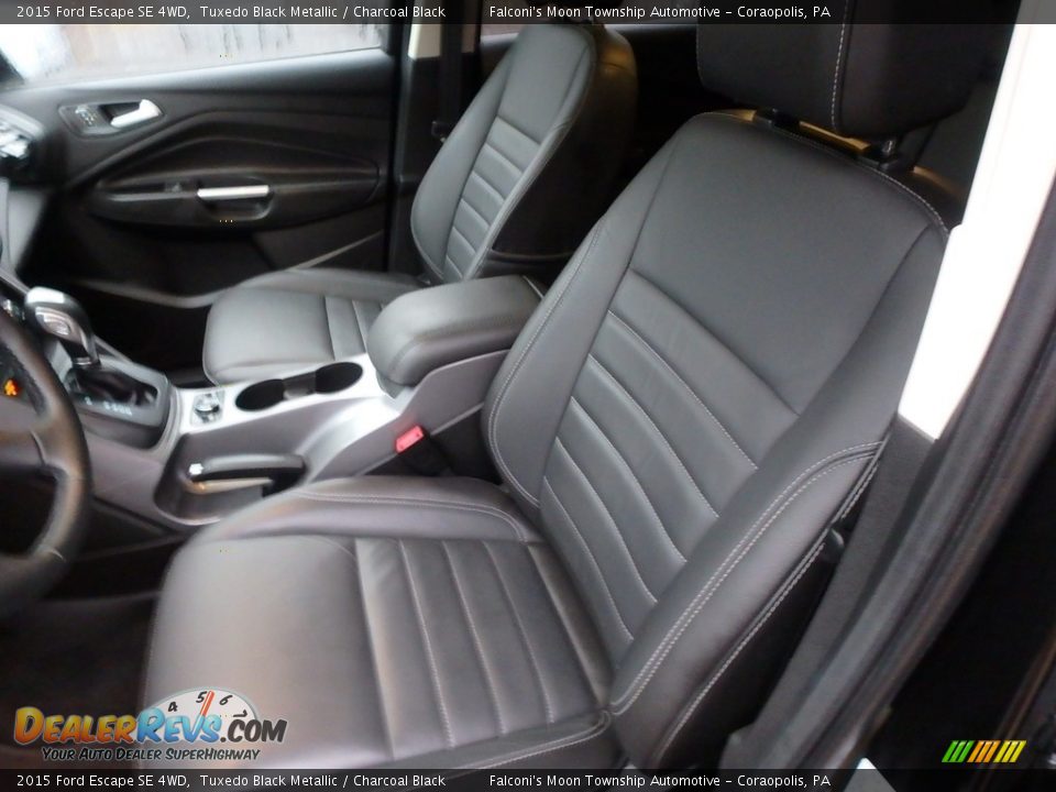 2015 Ford Escape SE 4WD Tuxedo Black Metallic / Charcoal Black Photo #15