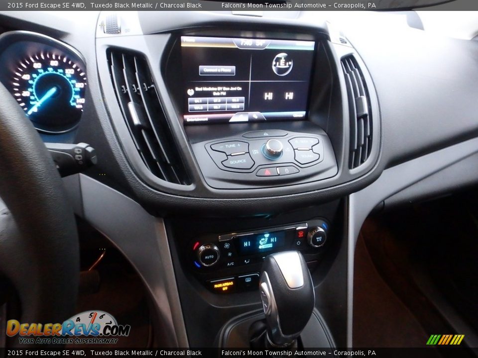 2015 Ford Escape SE 4WD Tuxedo Black Metallic / Charcoal Black Photo #22