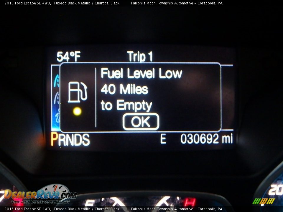 2015 Ford Escape SE 4WD Tuxedo Black Metallic / Charcoal Black Photo #24