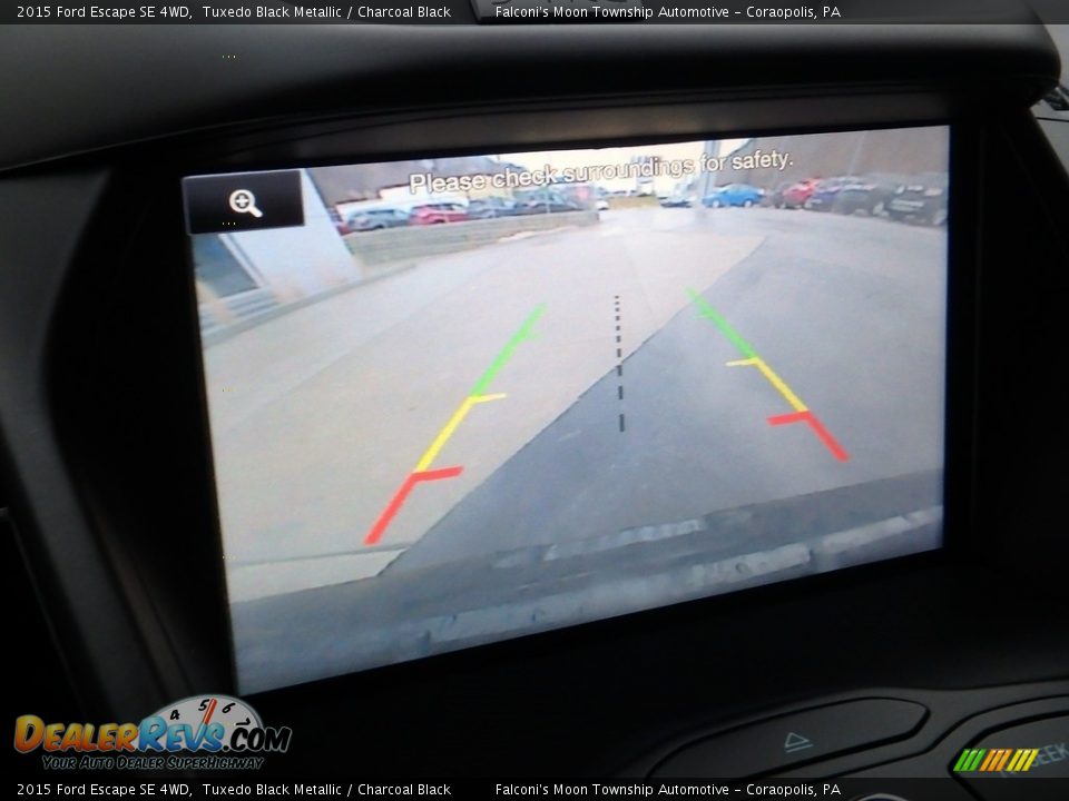 2015 Ford Escape SE 4WD Tuxedo Black Metallic / Charcoal Black Photo #25