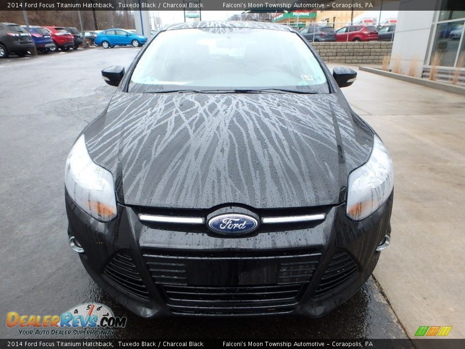 2014 Ford Focus Titanium Hatchback Tuxedo Black / Charcoal Black Photo #8