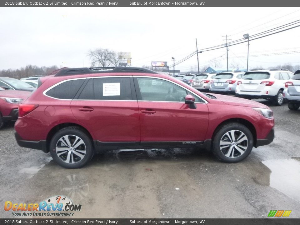 2018 Subaru Outback 2.5i Limited Crimson Red Pearl / Ivory Photo #3
