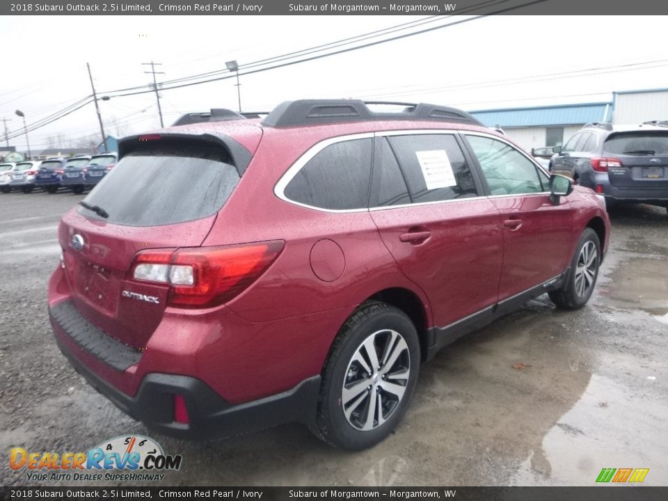 2018 Subaru Outback 2.5i Limited Crimson Red Pearl / Ivory Photo #4