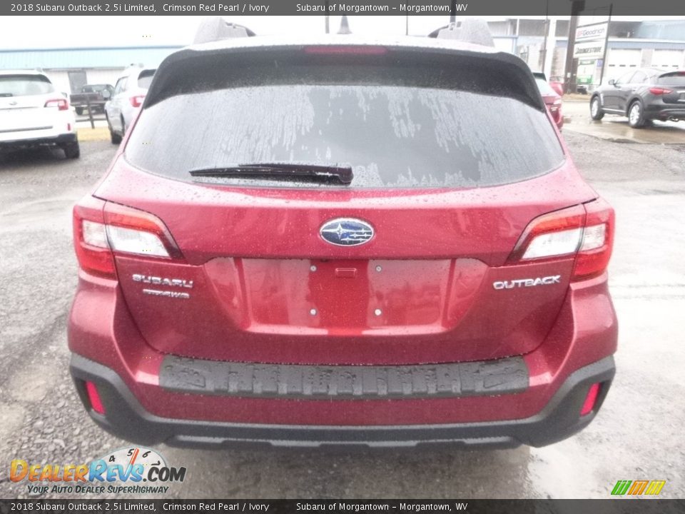 2018 Subaru Outback 2.5i Limited Crimson Red Pearl / Ivory Photo #5