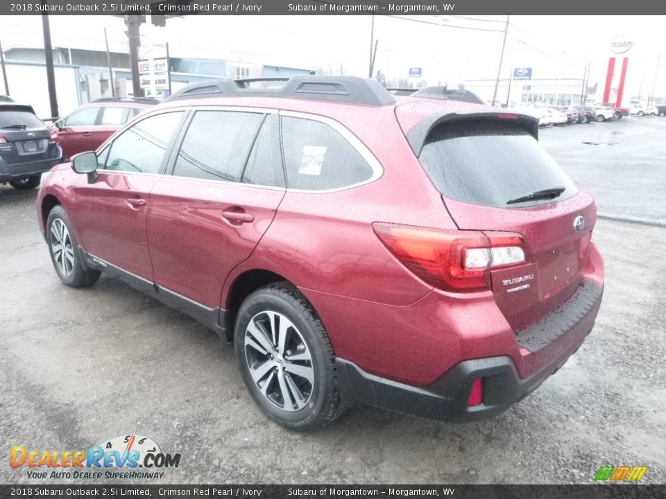 2018 Subaru Outback 2.5i Limited Crimson Red Pearl / Ivory Photo #6