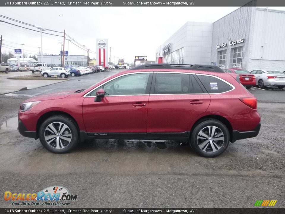 2018 Subaru Outback 2.5i Limited Crimson Red Pearl / Ivory Photo #7