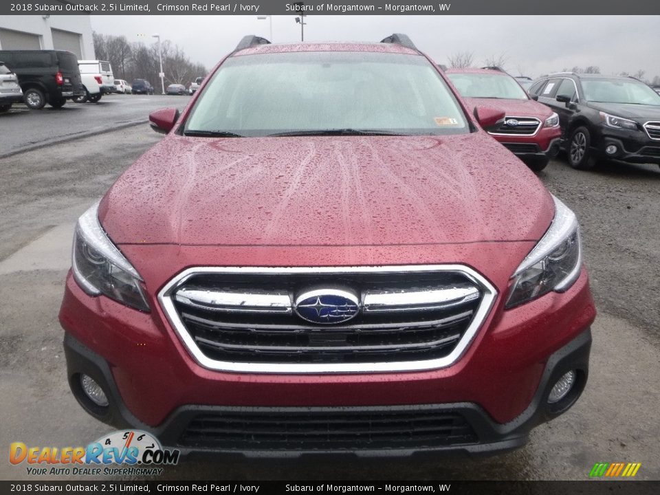 2018 Subaru Outback 2.5i Limited Crimson Red Pearl / Ivory Photo #9