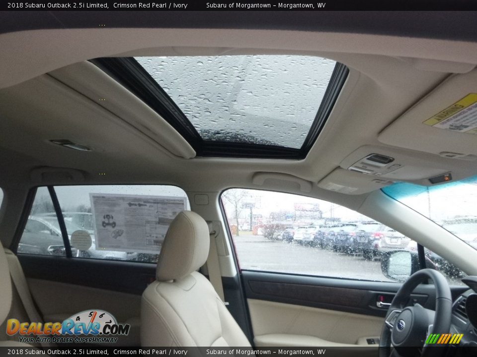 2018 Subaru Outback 2.5i Limited Crimson Red Pearl / Ivory Photo #13